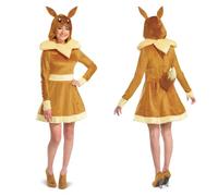 Disguise Eevee - Costume ufficiale Pokemon Deluxe per adulti e copricapo