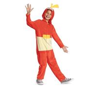 Disguise Fuecoco Costume for Kids, Official Pokemon Hooded Jumpsuit Costume, Child Size (10-12)