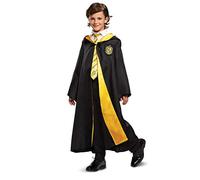 DISGUISE Harry Potter - Costume da Tassorosso Deluxe per bambini, nero e giallo, taglia M (7-8)