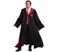 Disguise Harry Potter Gryffindor Robe Prestige Adult Costume Accessory, Black & Red, Extra Small (14-16)