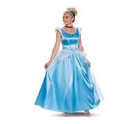 DISGUISE IN-DG103909F Cinderella Deluxe Adult Sized Costumes, Solid, Blue, XL