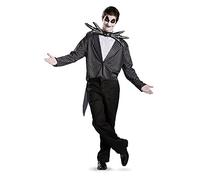Disguise - Jack Skellington Costume spaventoso per adulti - 42-44, nero, 42-44