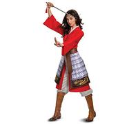Disguise Mulan Women's Deluxe Hero Red Fancy Dress Costume X-Large