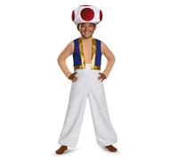 DISGUISE DISK85143K Deluxe Nintendo Toad Costume, Bambino, Bianco, M