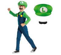 DISGUISE Official Nintendo Super Mario Costume Kids includes Mario Hat, Mario Fa