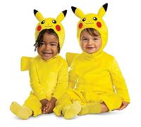 Disguise Pagliaccetto da Pikachu, costume ufficiale Pokemon per bambini e copricapo, taglia (3T-4T)