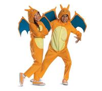 Disguise Pokemon Charizard Costume per bambini, tuta con cappuccio ufficiale Charizard Pokemon, taglia bambino (10-12)