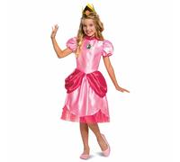 Disguise Principessa Pesca Super Mario Video Bambino Classico Nintendo Costume