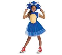 Disguise Sonic Dress Costume per bambini, con licenza ufficiale Sonic The Hedgehog, costume per Halloween, taglia 42-42