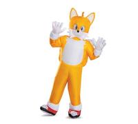 Disguise Sonic Tails - Costume gonfiabile per adulti, costume ufficiale Sonic Movie 3, con ventaglio, taglia unica