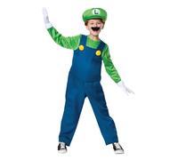 DISGUISE Super Mario Deluxe - Costume Luigi da bambino, colore: verde, taglia L, DISK10773G