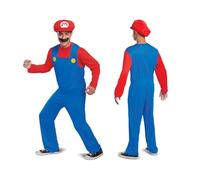 DISGUISE Official Nintendo Super Mario Bros Adult Costume with Hat And Moustache, Multi, M Bambini e Ragazzi
