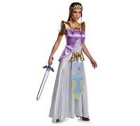 Disguise The Legend of Zelda Costume per Donna, ufficiale, include abito dettagliato e copricapo, taglie 8-10 e 12-14, perfetto per cosplay, travestimenti e giochi di ruolo