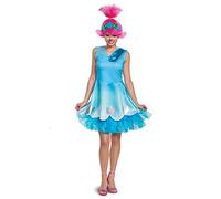 Disguise Trolls World Tour Women's Poppy Fancy Dress Costume Small