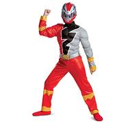 Disguise Ufficiale - Costume Power Rangers per bambini, allentamento Power Ranger Dino Fury, allentamento Power Ranger rosso, costume Power Rangers per bambini, taglia M