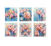 Dish Cloth Set, Reusable Absorbent Towel, Floral Pattern Washcloths, Kitchen Cleaning Cloths, Multi Use Wiping Rags, for Bathroom Glass Window Household Home House Countertop Sink Drying Polishing Use