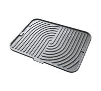 Dish Drainer Mat Silicone Heat-Resistant Maze Pattern Quick Drain