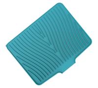 Dish Drying Mat - Silicone Dish Dryer Mat, Flexible Design with Non Slip Heat Resistant Material with Easy Cleaning Kitchen Accessory with Multipurpose Use Drying Pad for Pots Pans Cutlery