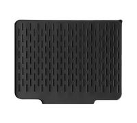 Dish Drying Mat, Silicone Kitchen Pad, Countertop Drainer, design non slip with , Fast Water Drainage, Crafted from Silicone Material, 15,75 x 12,6 x 0,79 pollici
