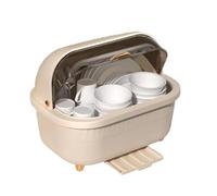 Dish Drying Rack, Dustproof Tableware Storage Organizer, Plate Drainer Rack For Homeowners Dwellers Renters Cooking Lovers Home Apartment Kitchen RV Dorm Countertop Drying And Organization Use
