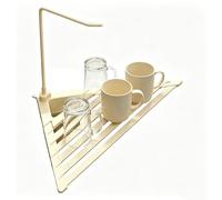 Dish Drying Rack - Foldable Metal Triangle Rustproof Stand Drainers | Sink Dish Drying Rack | Triangle Rustproof Metal Foldable Drainers For Organization Drainage Home Countertop Cabinet Indoor