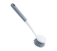 Dish Scrubber With Handle - 2 Piece Long Handle Ergonomic Hard Bristles | Provide Ergonomic Comfort While Tackling Tough Cleaning Tasks In Your Home Or Restaurant. Its Hard Bristles Effectively Target