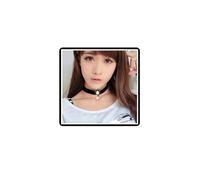 Dishowme Collana girocollo con perle e corona, stile gotico, in velluto, vintage, con perle finte, gioiello reale da donna, Misura unica, Lega di acciaio Perle finte velluto lega di acciaio, Nessuna