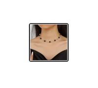 Dishowme Collana girocollo con perle e stelle, stile bohémien, con perle finte, gioiello da donna, Misura unica, Lega di acciaio Perle finte lega di acciaio, Nessuna pietra preziosa