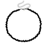 Dishowme Collana girocollo di cristallo irregolare strass collare collana collana gioielli per donna donna, Taglia unica, Metallo Strass, Nessuna pietra preziosa