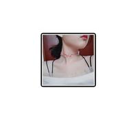 Dishowme Collana girocollo in velluto con fiore ricamato per donne e ragazze, 37 cm
