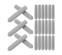 Dishwasher fork-shaped cover、 100 pezzi di tappi grigi 35x30 mm in filo d'acciaio for cestelli lavastoviglie, punte di rivestimento protettivo 、Dishwasher Rack Caps