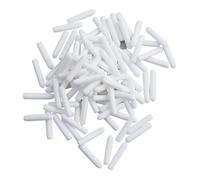 Dishwasher fork-shaped cover、 100 pezzi Tappi for cestello lavastoviglie Punta Tappo copri-rebbio Estremità rotonda flessibile (grigio/bianco) 、Dishwasher Rack Caps(100pcs 3x16 white)