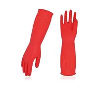 Dishwashing Gloves, Reusable Household Gloves, Kitchen/CleaningRed (3Pairs)Small