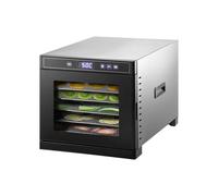 Disidratatore Alimentare - VEVOR - 6 Vassoi - Acciaio Inossidabile - Schermo Tattile - 30x33 cm