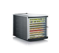Disidratatore GRAEF DA 510 in argento con display con timer, controllo della temperatura, 30-70°C regolabile, display trasparente, cassetto salvaspazio