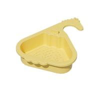 Disidratatore per verdure da cucina, colino per alimenti con design sospeso, materiale ABS, lavaggio della frutta per un drenaggio e un filtraggio efficienti Qkz510 (Yellow, 26.5X20X8cm)