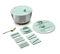 Disidratatore vegetale a due livelli con acciaio inossidabile antiruggine Costruzione Insalata asciugatrice Doppio cestino Kitchenwares Salad Disidratatore salvaspazio