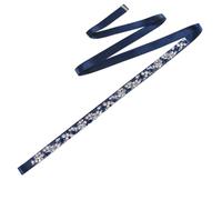Disimlarl Cintura sottile da sposa con strass cintura da cerimonia nuziale abito da palcoscenico decorazione in vita, Nastro blu navy, Etichettalia unica