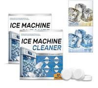 Disincrostante per macchina del ghiaccio, 12 compresse pulite per macchina del ghiaccio Frigidair e Ice Machine, aiuta a rimuovere l'acqua dura e l'accumulo di minerali per un ottimo sapore di