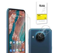 Dision Pellicola Salvaschermo Compatibile con Nokia X20 5G [2 Pezzi] +Protezione per Obiettivo Della Fotocamera [2 Pezzi] [Tecnologia di Difesa Multipla]Vetro Temperato