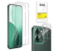 Dision Pellicola Salvaschermo Compatibile con OPPO Reno 14F/14 FS 4G/5G [2 Pezzi] +Protezione per Obiettivo Della Fotocamera [2 Pezzi] [Tecnologia di Difesa Multipla]Vetro Temperato