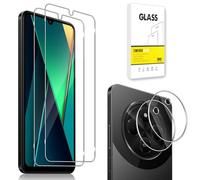 Dision Pellicola Salvaschermo Compatibile con Xiaomi Poco C75/Redmi 14C 4G/Redmi A4 5G[2 Pezzi]+Protezione per Obiettivo Della Fotocamera [2 Pezzi][Tecnologia di Difesa Multipla]Vetro Temperato
