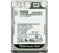 Disk WD Scorpio Black 250GB 7200U/Min 16MB Cache SATA WD2500BEKT 2.5 " Zoll