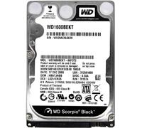Disk WD Scorpio Black WD1600BEKT 160GB 7200U/Min 16MB SATA II 2.5'' Zoll