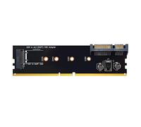 DiskMaster M.2/SATA RM. Adattatore Interno per SSD di tipo M.2/SATA su slot RAM. Su PC o MiniPC un SSD M.2/SATA di dimens.: 22x30, 22x42, 22x60, 22x80, velocità 6Gbit/s.