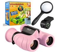 Dislocati Regali Bambini 3-10 Anni, Binocolo Giocattoli Kit Esploratore per Compleanno, Lente Ingrandimento
