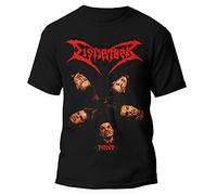 Dismember T Shirt Pieces Band Logo Nuovo Ufficiale Uomo Nero Size L