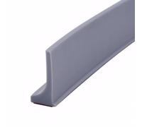 Disnace 1M Autoadesiva Doccia Barriera Doccia Ferma Acqua, Soglia Doccia, Guarnizioni Bordo Doccia, Bagno Acqua Barriera, Pieghevole Guarnizioni Box Doccia Vasca, Doccia per Acqua Barriera (Grigio)