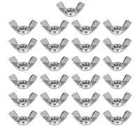 Disnace 25 PCS Dado a Farfalla, Wing Nuts Acciaio Inossidabile Set di Dadi con Alette hand Twist stringere Hardware dado fissaggio parti Standard Certificato Per Auto Macchinari Mobili (M10)