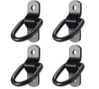 Disnace Anelli a D, Gancio ad Anello a D, Anelli di Fissaggio, Occhielli per Fissaggio del Carico, Anelli Resistenti per Rimorchi, Camion, Barche, Auto e Kayak, Fino a 300KG (2)